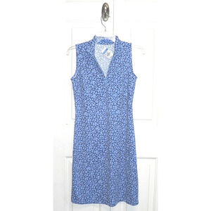 J. McLaughlin Bedford Catalina Cloth 1/4 Zip Sheath Dress Celandine Blue XS $228